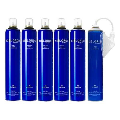 Кислородные баллончики Prana KISLOROD K16L ( 1 штука с маской + 5 штук без маски) в Неофарм