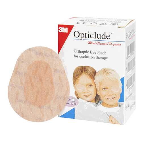 Пластырь 3M Opticlude глазной 5,0 ? 6,2 см бежевый с картинками 20 шт. в Неофарм
