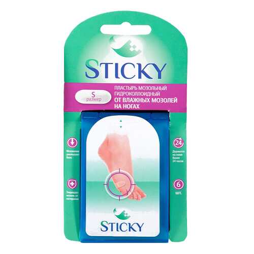 Пластырь от влажных мозолей Sticky р.S 6 шт. в Неофарм