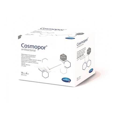 Самоклеящиеся серебросодержащие повязки Cosmopor Antibacterial 15 х 8 см 25 шт. в Неофарм