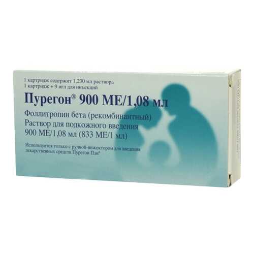 Пурегон раствор для п/к введ.900МЕ/1,08 мл №1 картридж в Неофарм