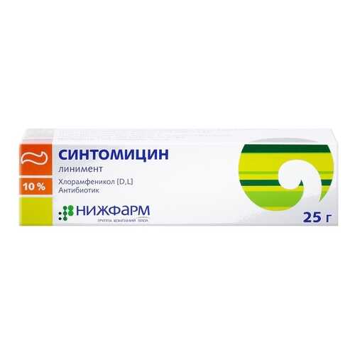 Синтомицин линимент 10% 25 г Нижфарм в Неофарм
