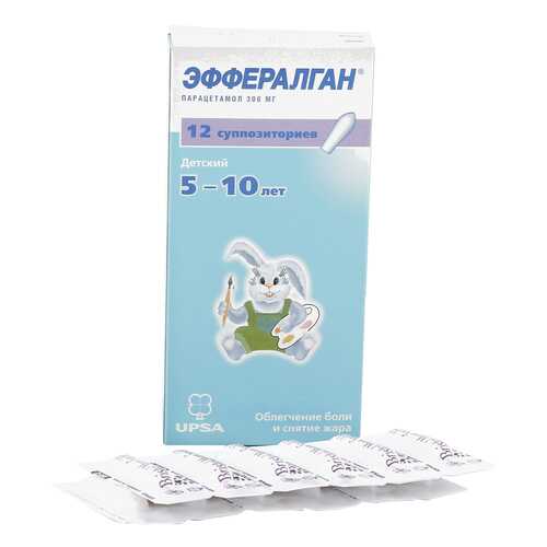 Эффералган суппозитории ректальные 300 мг 12 шт. в Неофарм