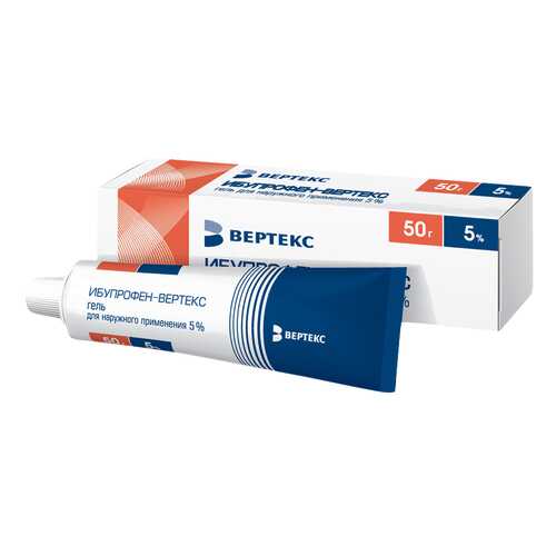 Ибупрофен-ВЕРТЕКС гель для наружн.прим.5% туба 50 г в Неофарм