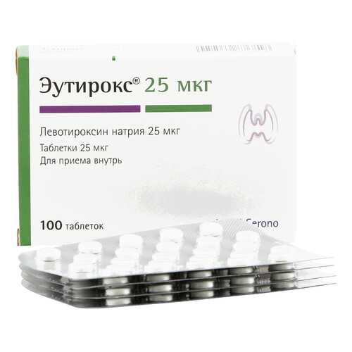 Эутирокс таблетки 25 мкг 100 шт. в Неофарм