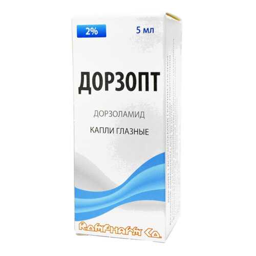Дорзопт капли глазные 2% 5 мл. фл.-кап. N1 в Неофарм