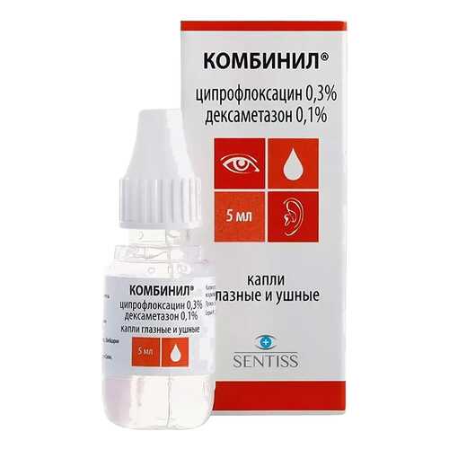 Комбинил капли глазн/уш.фл.-кап.5 мл в Неофарм