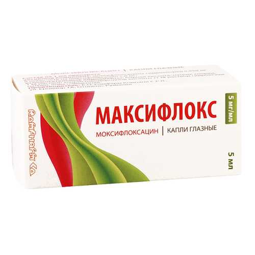 Максифлокс капли глазные 5 мг/мл фл-кап.5 мл №1 в Неофарм