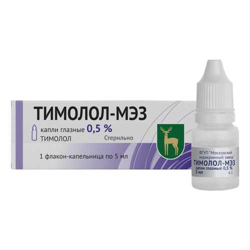 Тимолол МЭЗ капли глазн 0.5% фл 5 мл в Неофарм