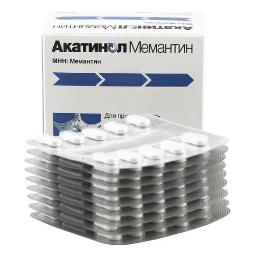 Акатинол Мемантин таблетки 10 мг 90 шт. в Неофарм