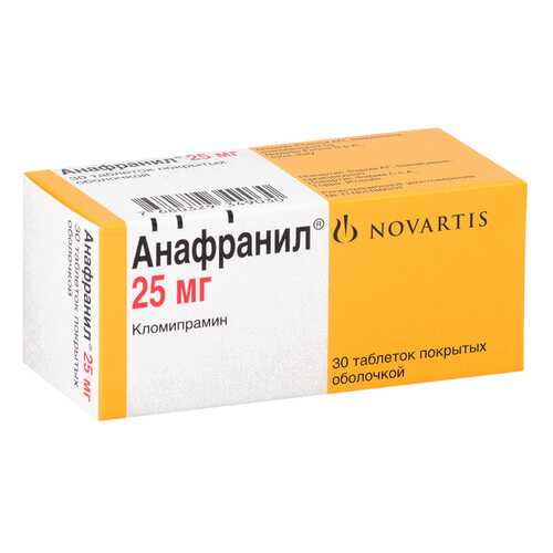 Анафранил таблетки, покрытые оболочкой 25 мг №30 в Неофарм