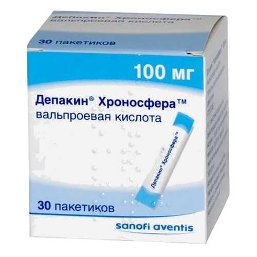 Депакин Хроносфера гранулы 100 мг 30 шт. в Неофарм