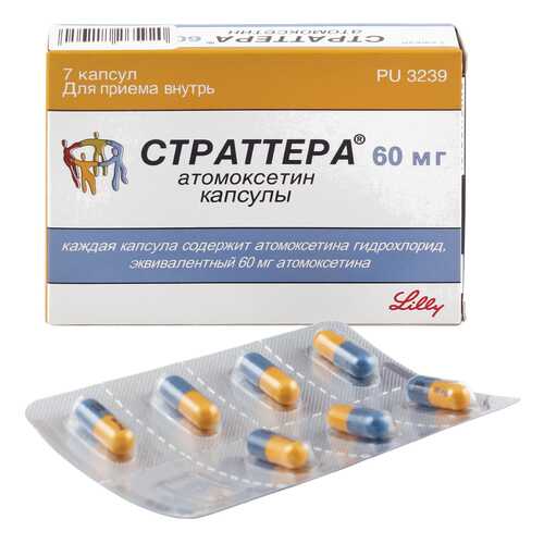 Страттера капсулы 60 мг 7 шт. в Неофарм