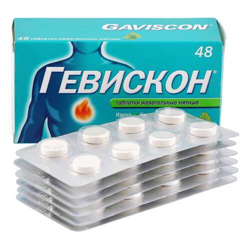 Гевискон мята таб.жев. №48 в Неофарм
