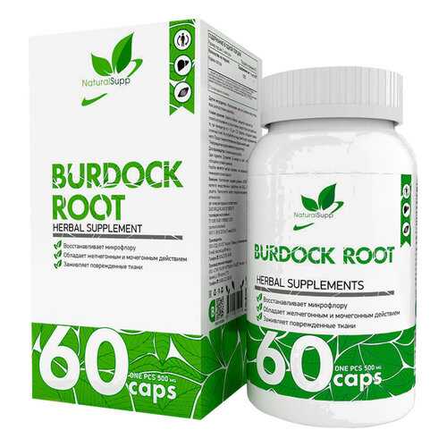 Корень лопуха NaturalSupp Burdock Root 500 мг капсулы 60 шт. в Неофарм