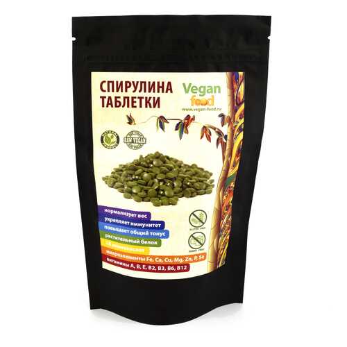 Водоросль Спирулина прессованная Super Green Food таблетки 100 г 200 шт. в Неофарм
