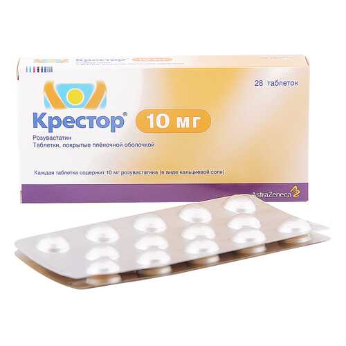 Крестор таблетки 10 мг 28 шт. в Неофарм