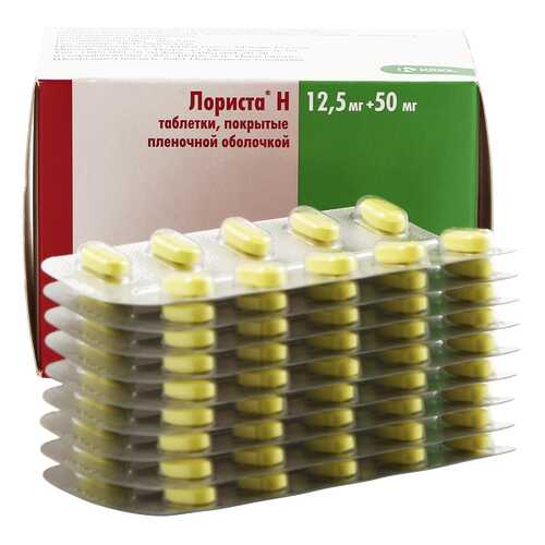 Лориста Н таблетки 12.5 мг+50 мг 90 шт. в Неофарм