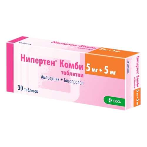 Нипертен Комби табл.5 мг+5 мг 30 шт. в Неофарм