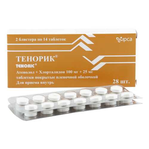 Тенорик таблетки 100 мг+25 мг 28 шт. в Неофарм