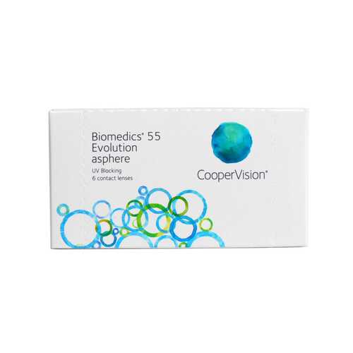 Контактные линзы Biomedics 55 Evolution asphere 6 линз R 8,8 +3,25 в Неофарм