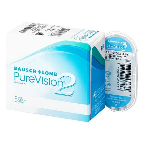 Контактные линзы PureVision 2 6 линз -10,00 в Неофарм