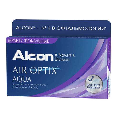 Контактные линзы Air Optix Aqua Multifocal 3 линзы medium -8,00 в Неофарм