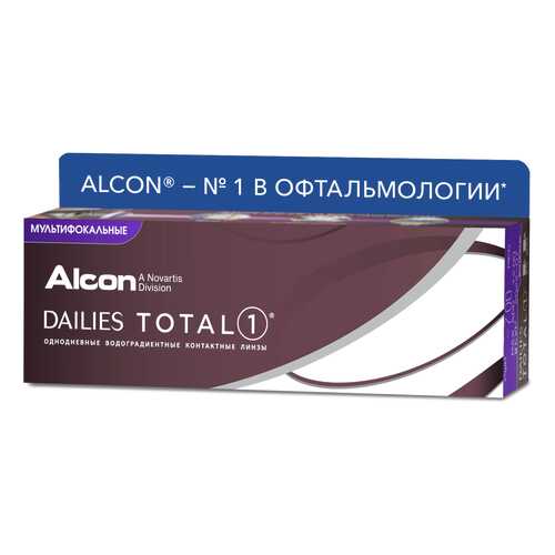 Контактные линзы Dailies Total1 Multifocal 30 линз Medium от +1,25 до +2,00 R 8,5 -3,00 в Неофарм