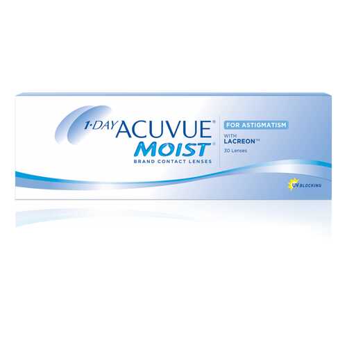Контактные линзы 1-Day Acuvue Moist for Astigmatism 30 линз +1,25/-1,25/70 в Неофарм