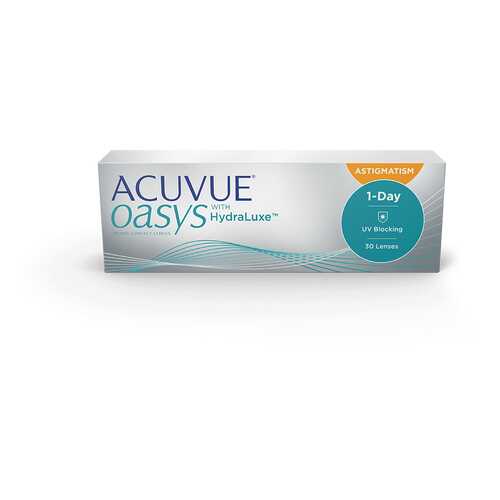 Контактные линзы Acuvue Oasys 1-Day with HydraLuxe for Astigmatism 30 линз -3,75/-1,75/40 в Неофарм