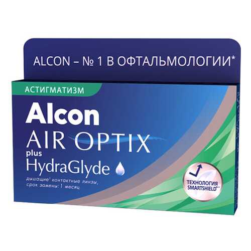 Контактные линзы AirOptix HydraGlyde for Astigmatism 3 шт. PWR -4,50, CYL -1,25, AXIS 010 в Неофарм