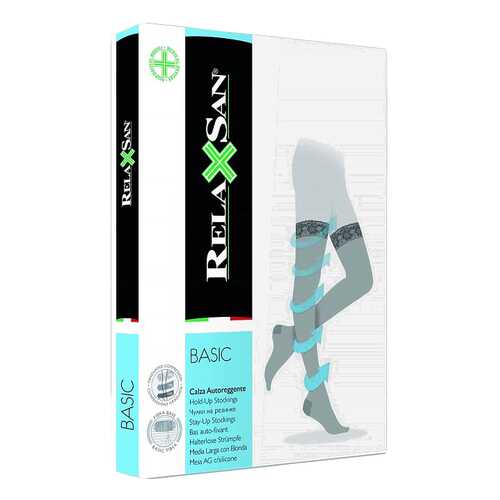Чулки компрессионные Relaxsan stay-up 140 den р.3 на резинке телесные в Неофарм