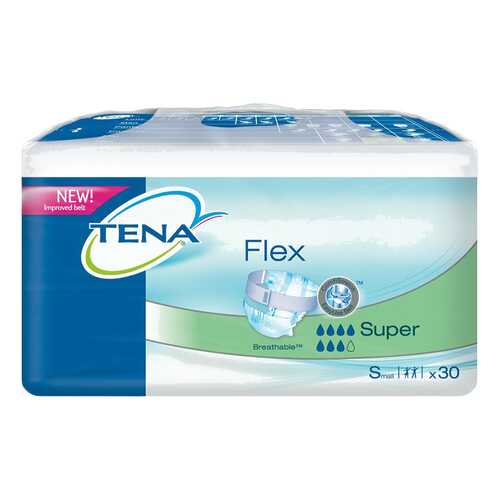 Подгузники для взрослых с поясом, S, 30 шт. Tena Flex Super в Неофарм