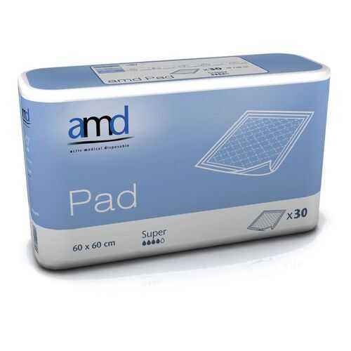 Впитывающие пеленки AMD PAD SUPER 60*60 №30 в Неофарм