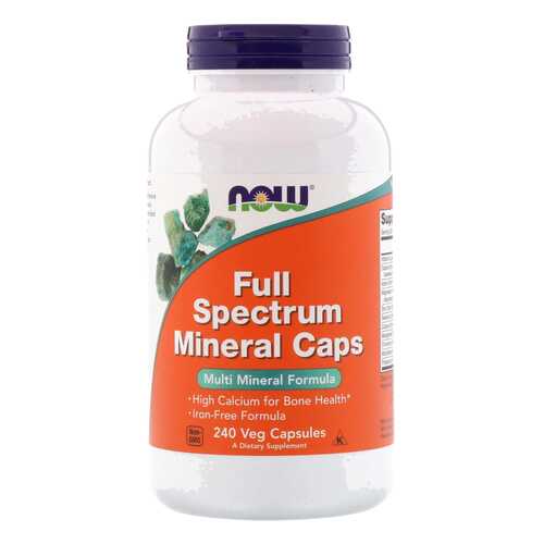 Минеральный комплекс NOW Full Spectrum Mineral Caps 240 капс. без вкуса в Неофарм