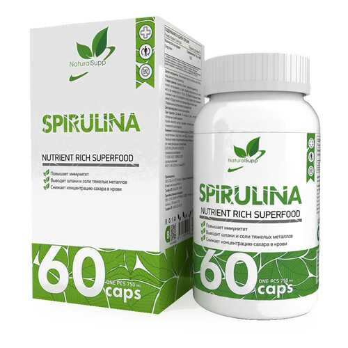 Добавка Спирулина NATURALSUPP Spirulina капсулы 60 шт. в Неофарм