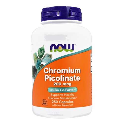 Хром NOW Chromium Picolinate 250 капс. без вкуса в Неофарм