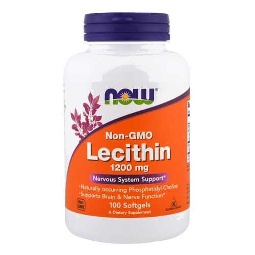 Лецитин NOW Lecithin 100 капс. натуральный в Неофарм