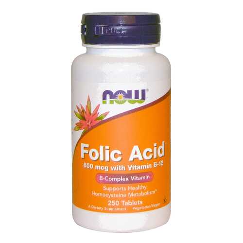 Фолиевая кислота NOW Folic Acid 250 табл. в Неофарм