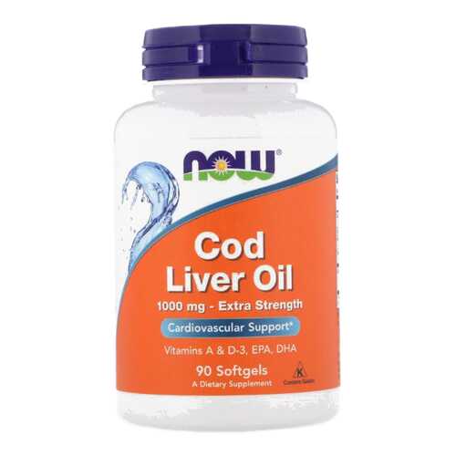 Omega-3 NOW Cod Liver Oil 90 капс. в Неофарм