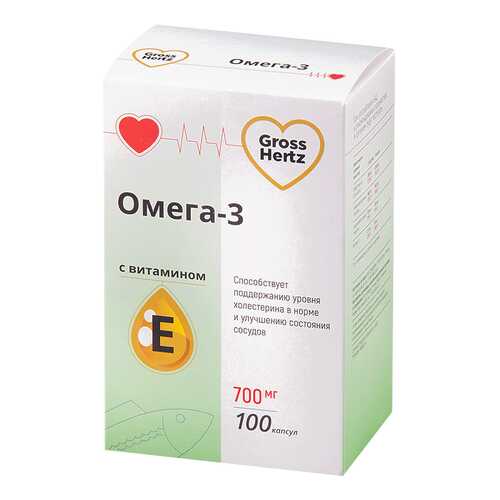 Омега-3 с витамином Е Gross Hertz капсулы 100 шт. в Неофарм