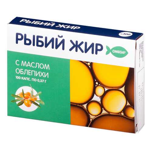 Рыбий жир PL с маслом облепихи капсулы 100 шт. в Неофарм